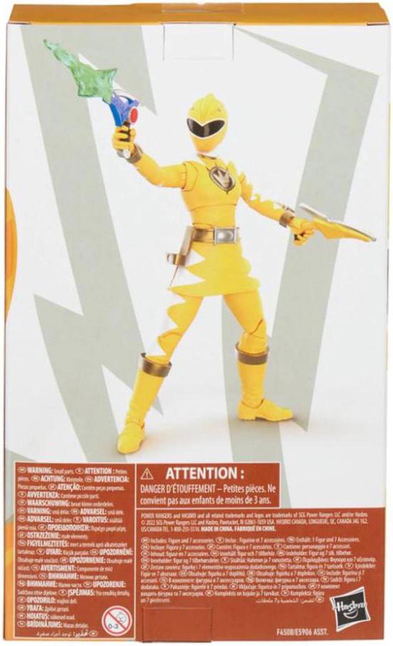 Alt view image 7 of 7 - Hasbro Power Rangers Lightning Collection Dino Thunder Yellow Ranger Figure