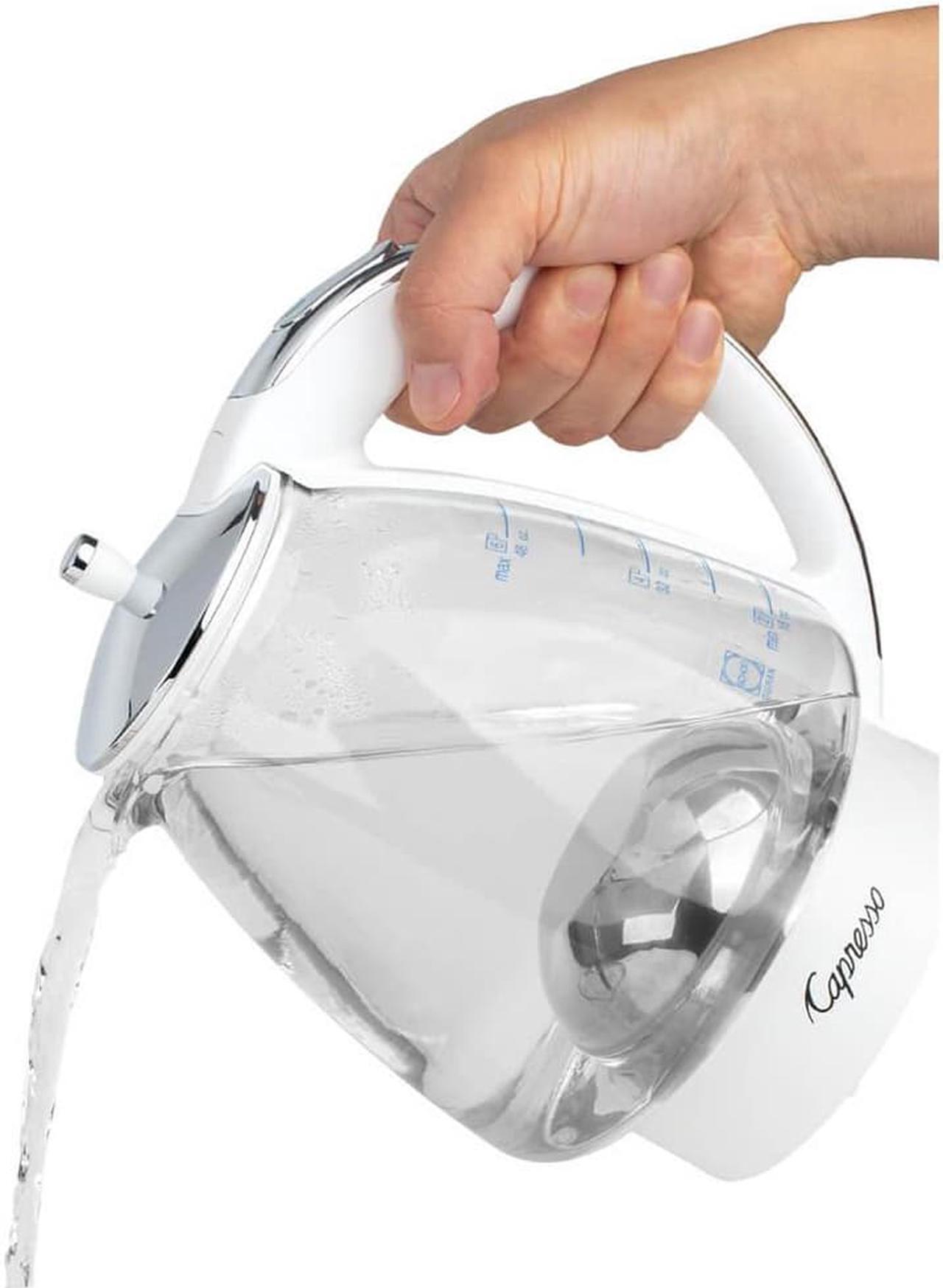 Alt view image 3 of 5 - Capresso 24002 H20 White Glass Water Kettle