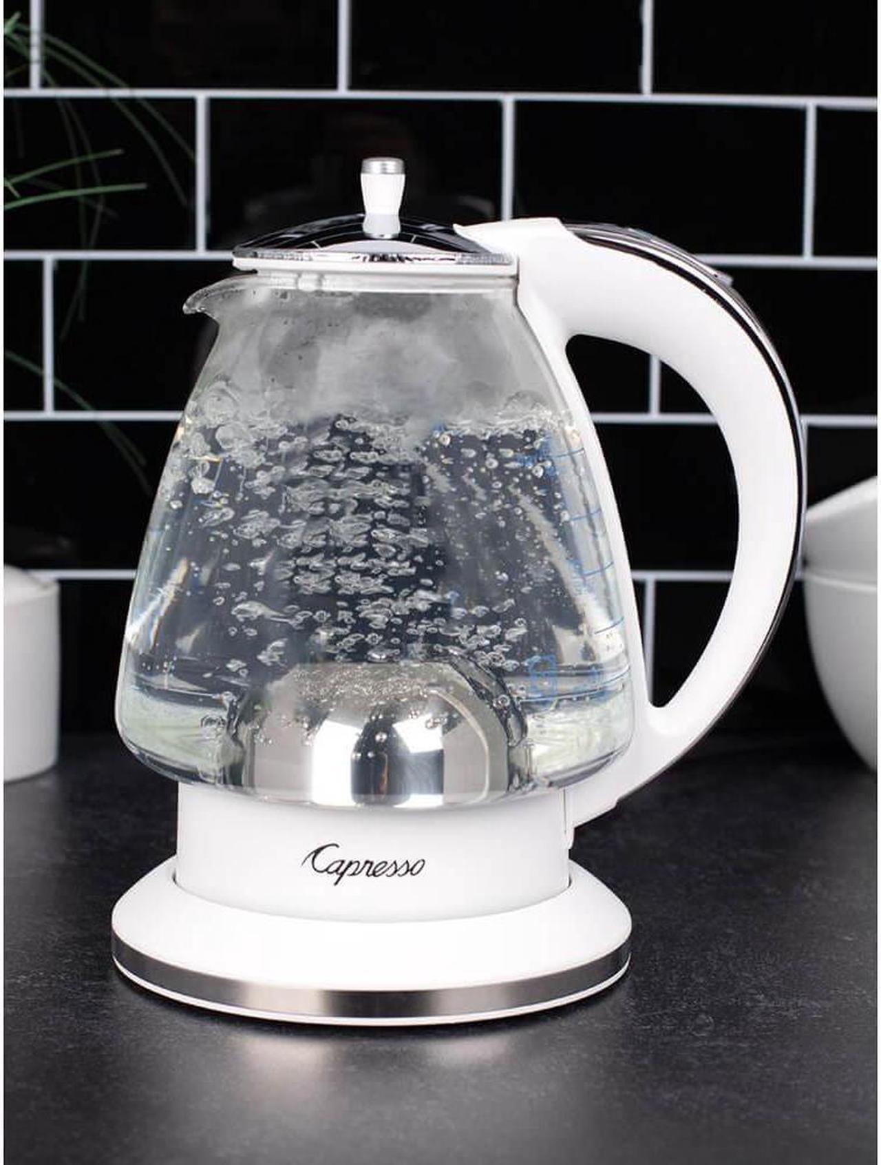 Alt view image 5 of 5 - Capresso 24002 H20 White Glass Water Kettle