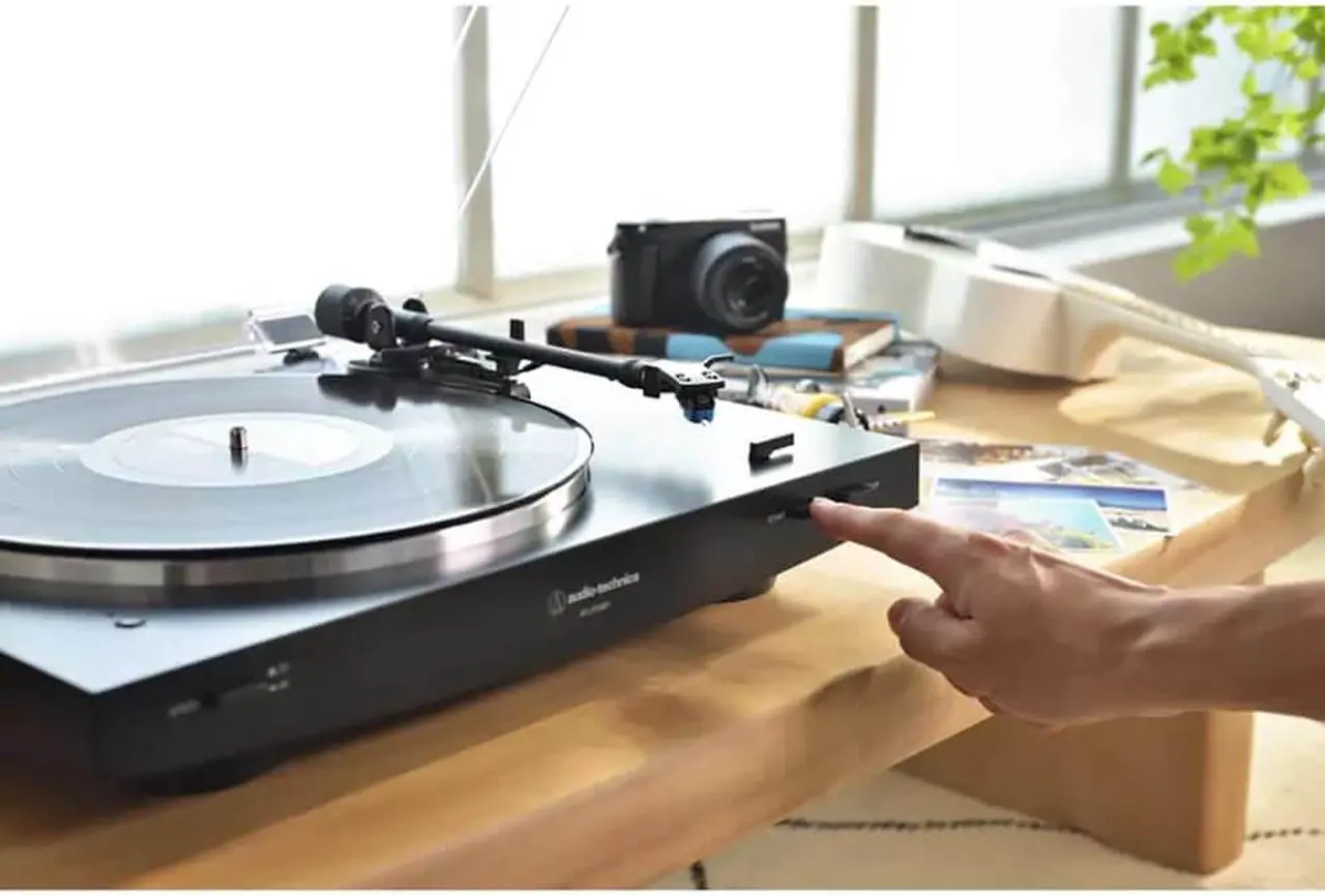 Alt view image 3 of 20 - Audio Technica Wireless & Analog Automatic Belt-Drive Turntable - Black