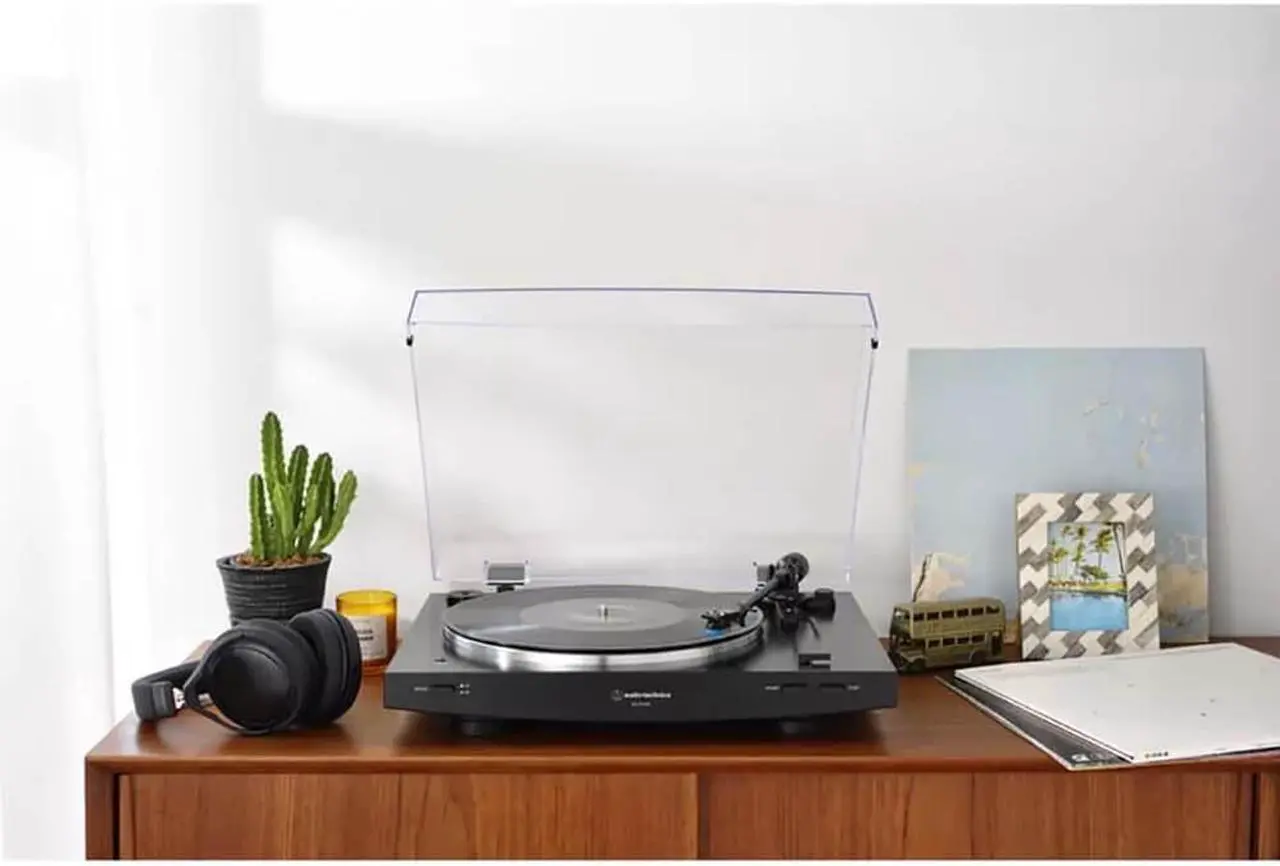 Alt view image 4 of 20 - Audio Technica Wireless & Analog Automatic Belt-Drive Turntable - Black