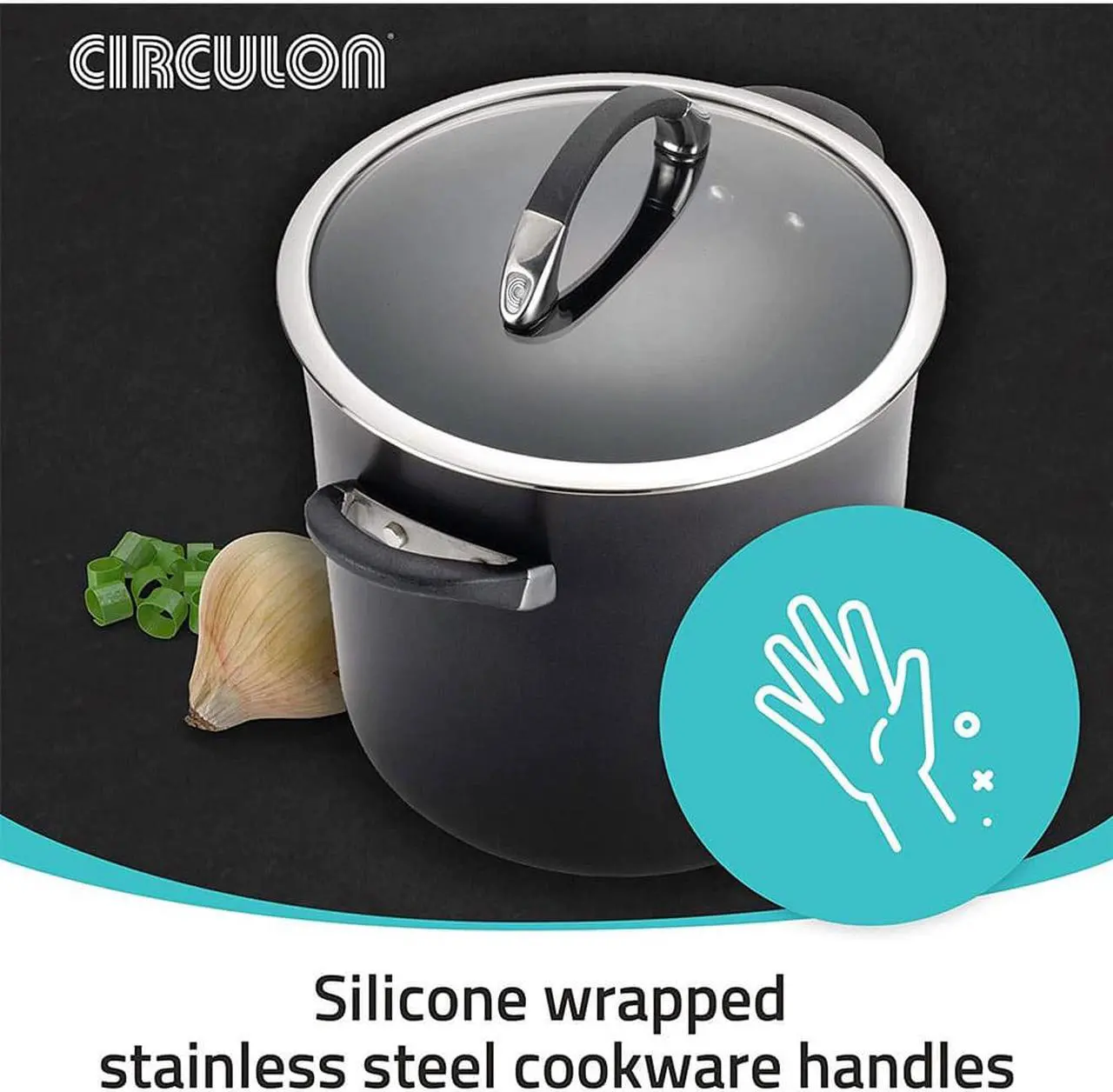 Alt view image 2 of 6 - Circulon Dishwasher Safe Nonstick 10-Piece Pots and Pans Set