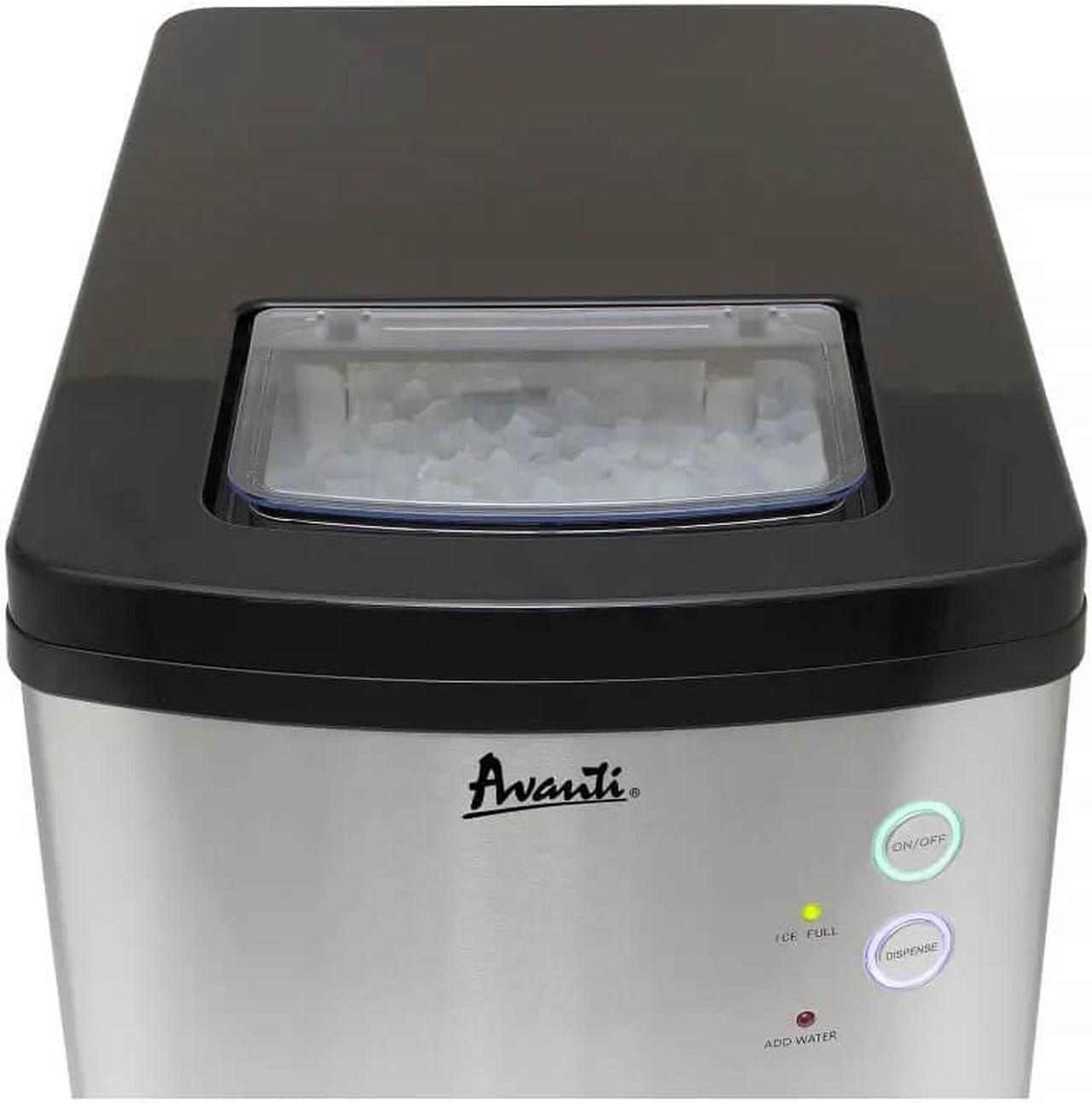Alt view image 5 of 7 - Avanti NIMD3313SIS ELITE Series Countertop Nugget Ice Maker and Dispenser