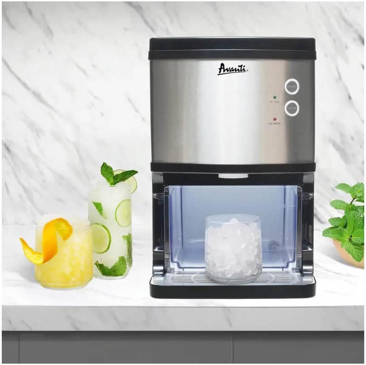 Alt view image 7 of 7 - Avanti NIMD3313SIS ELITE Series Countertop Nugget Ice Maker and Dispenser