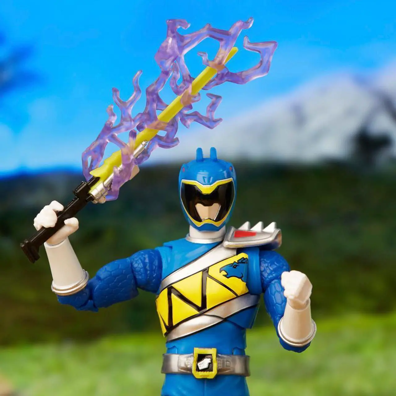 Alt view image 6 of 7 - Hasbro F4515 Power Rangers Lightning Collection Dino Charge Blue Ranger 6 inch Action Figure