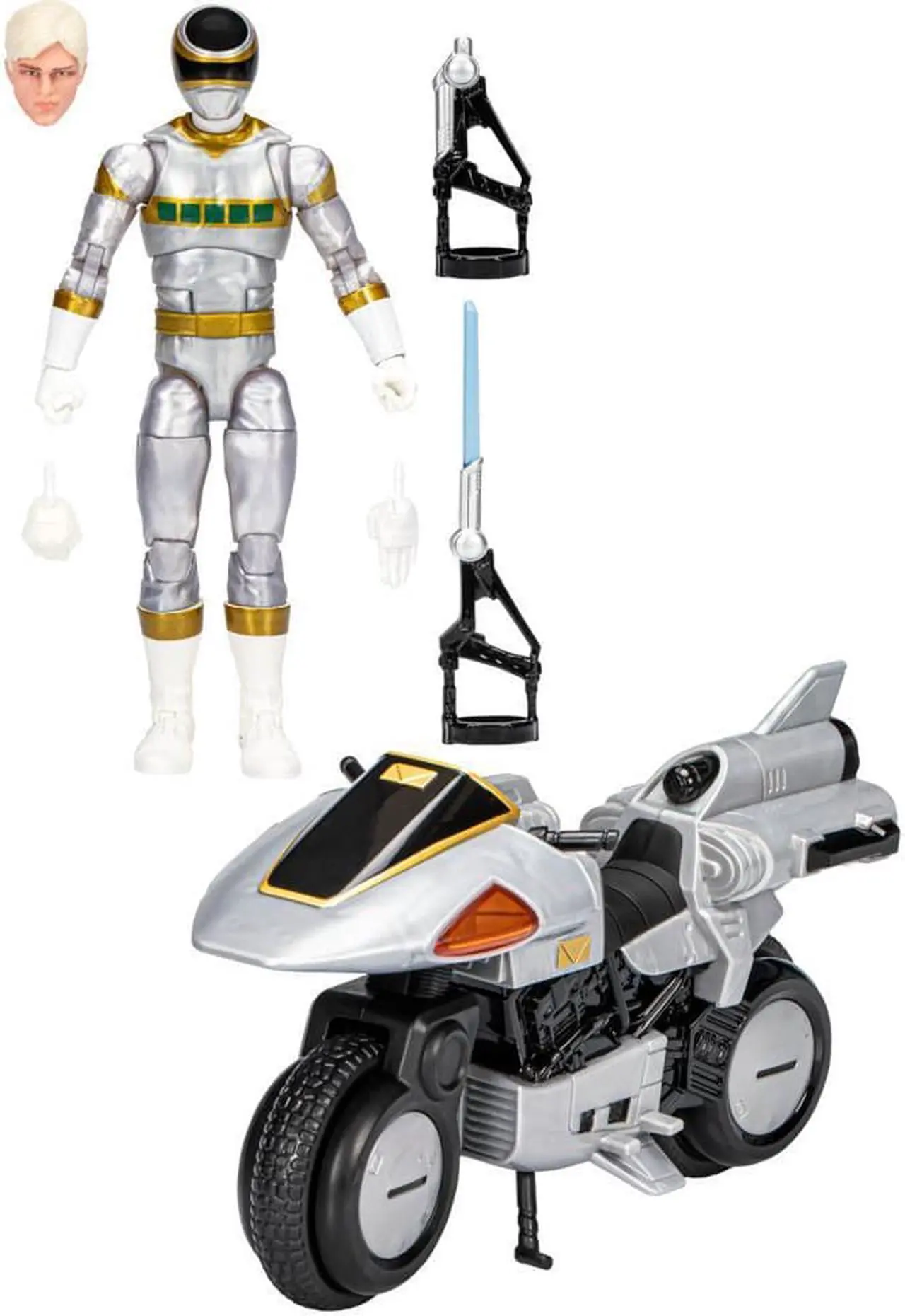 Main image of Hasbro F8206 Power Rangers Lightning Collection In Space Silver Ranger 6 inch Action Figure