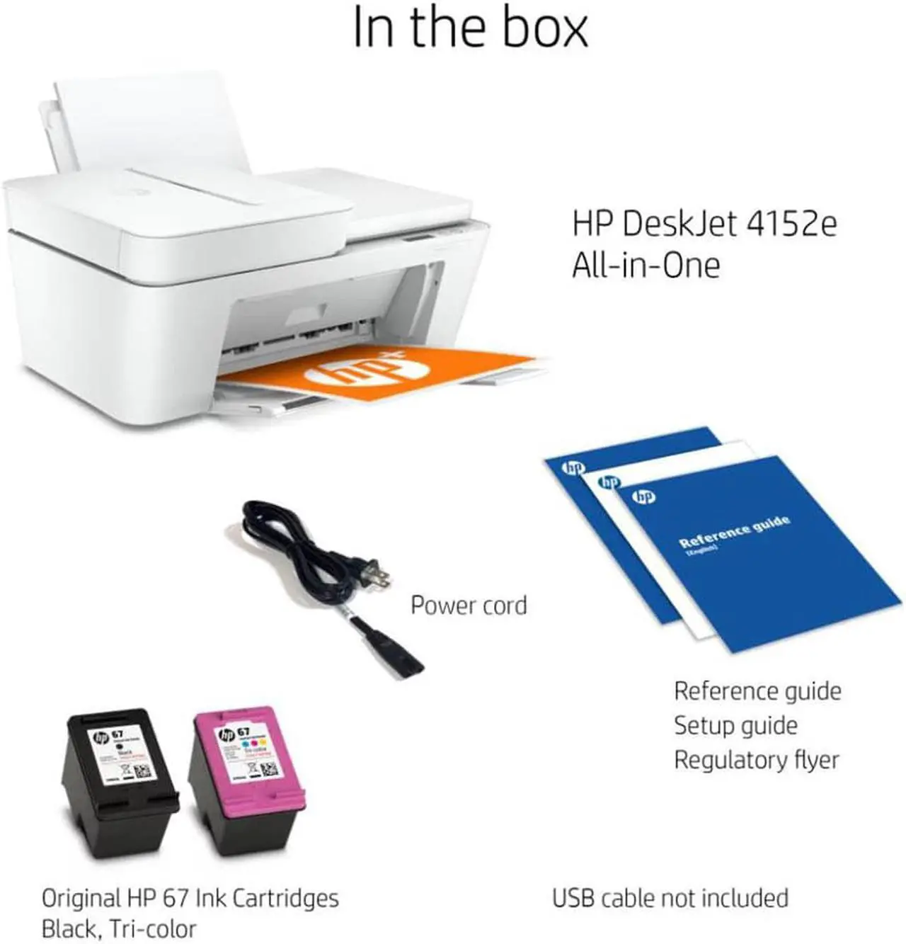 Alt view image 6 of 12 - HP DeskJet 4152e All-In-One Color Inkjet Printer w/6 Months Instant Ink With +