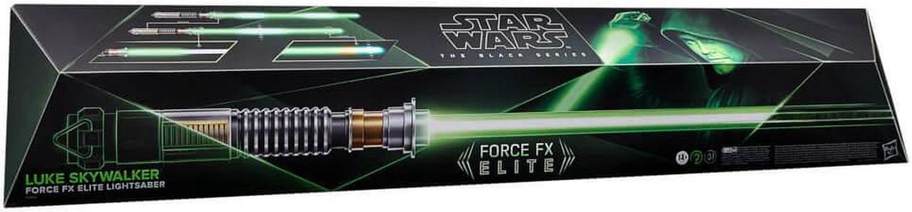 Alt view image 3 of 6 - Hasbro F6906 Star Wars The Black Series Luke Skywalker Force FX Elite Electronic Lightsaber
