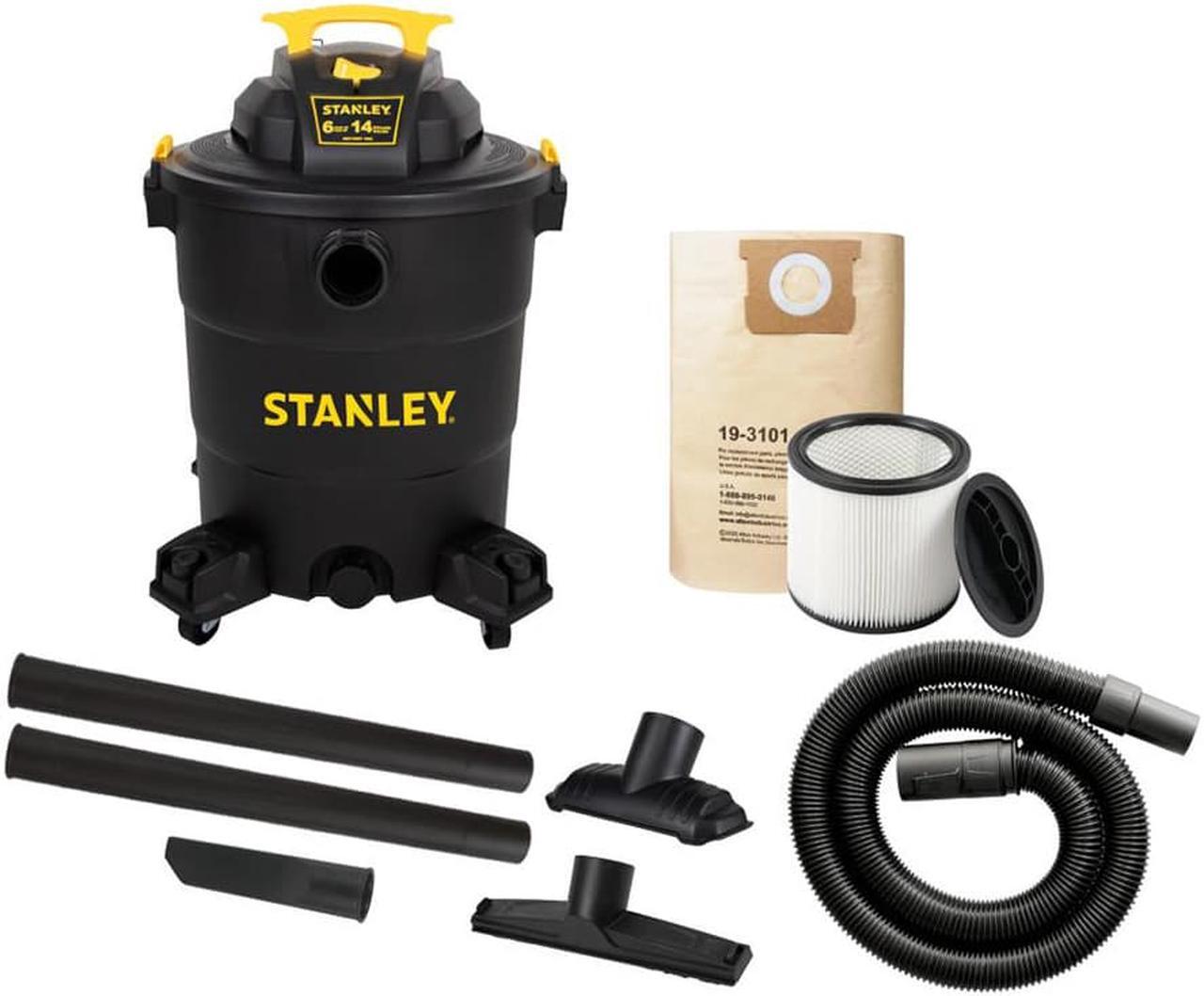 Alt view image 7 of 7 - Stanley 14 Gallon Pro Poly Series Wet/Dry Vacuum