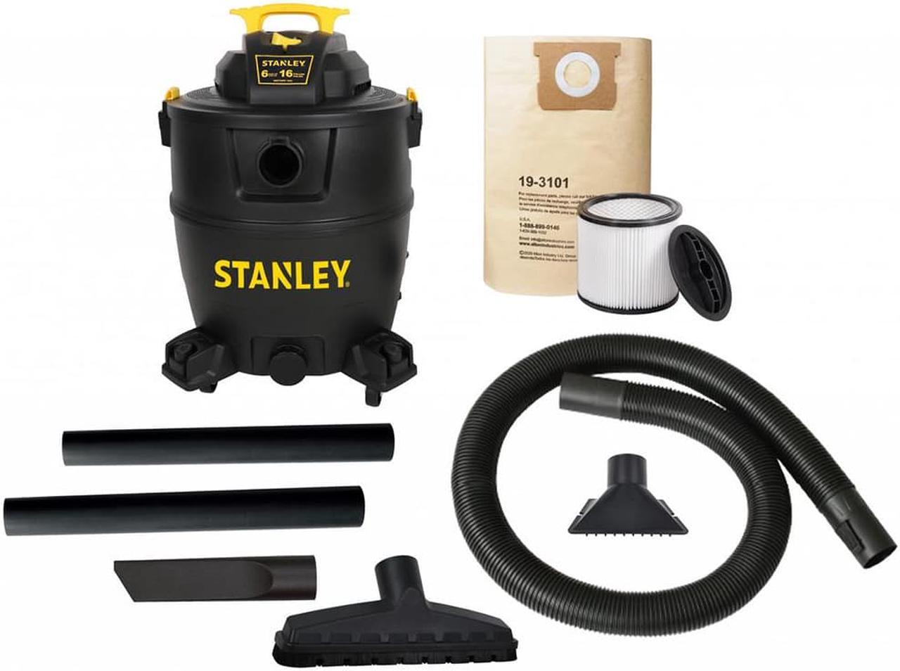 Alt view image 4 of 7 - Stanley 16 Gallon Pro Poly Series Wet/Dry Vacuum
