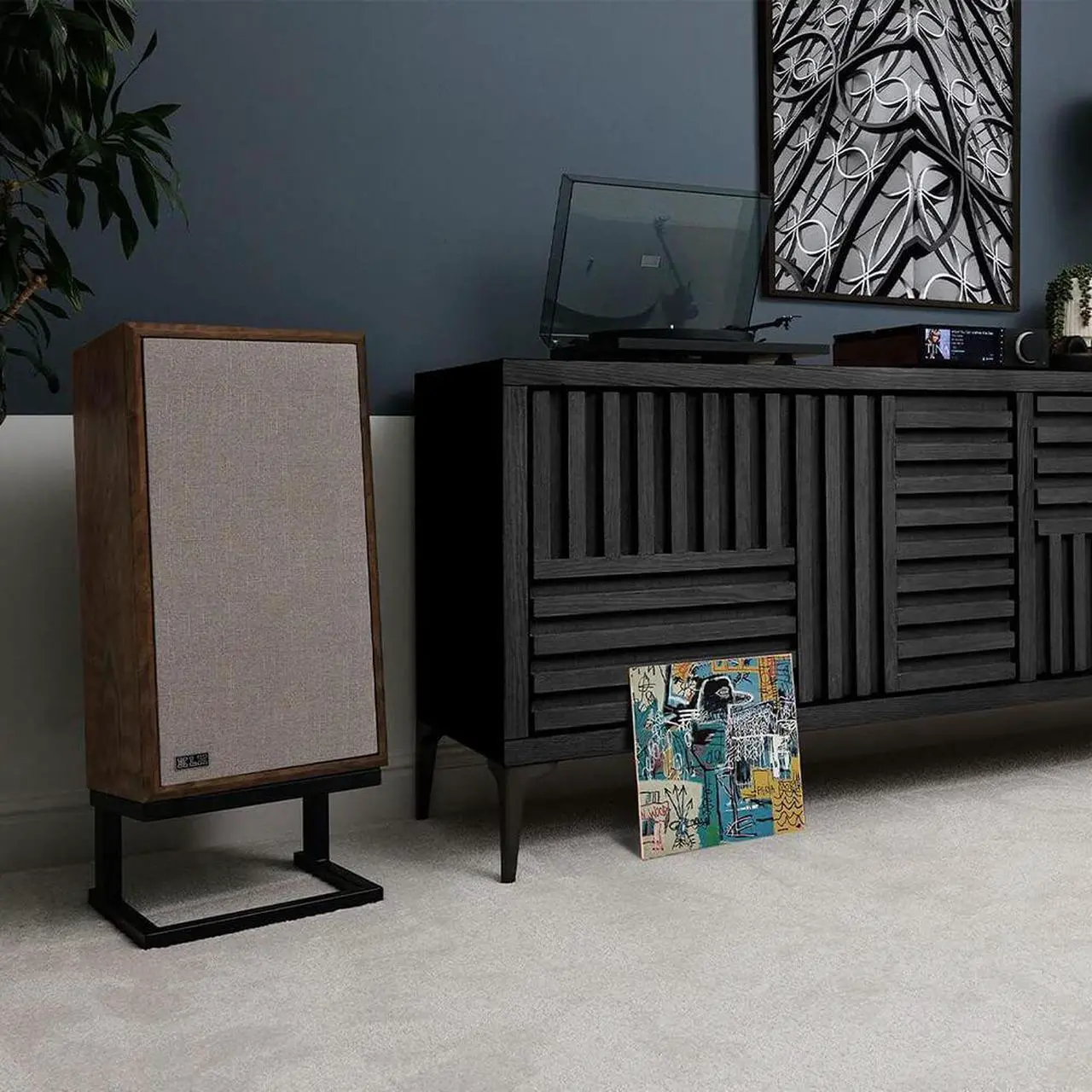 Alt view image 4 of 4 - KLH Audio Model Five 3-Way Floorstanding Speaker - English Wallnut