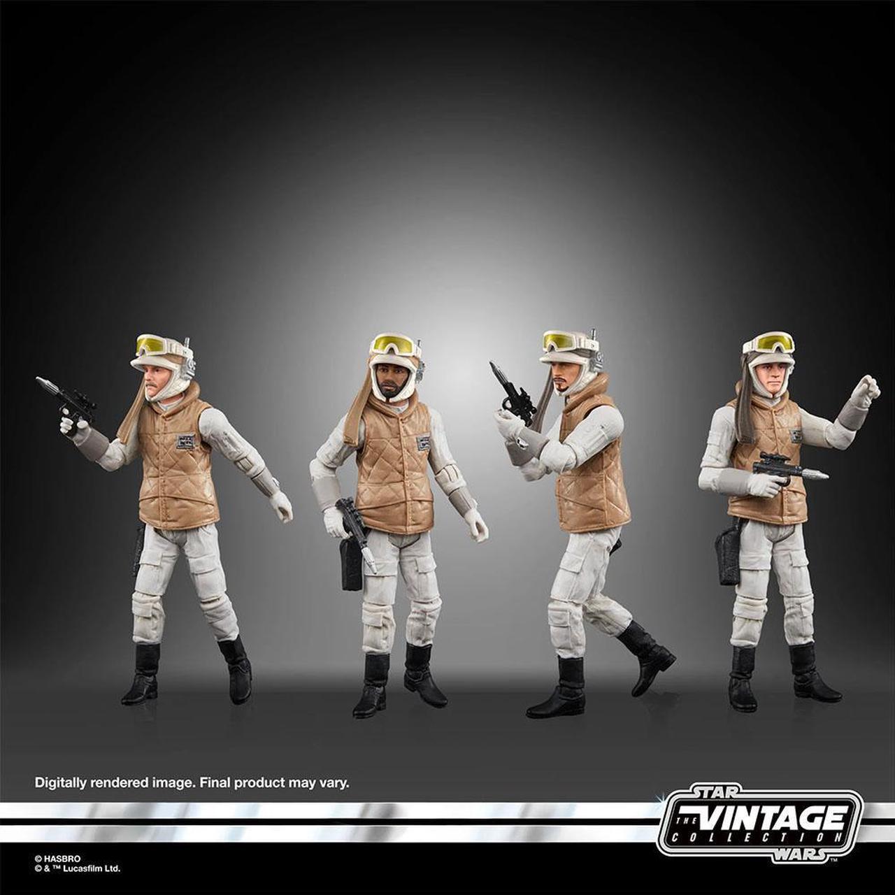 Alt view image 3 of 3 - Hasbro 3.75 inch Star Wars The Vintage Collection Rebel Soldier Action Figures