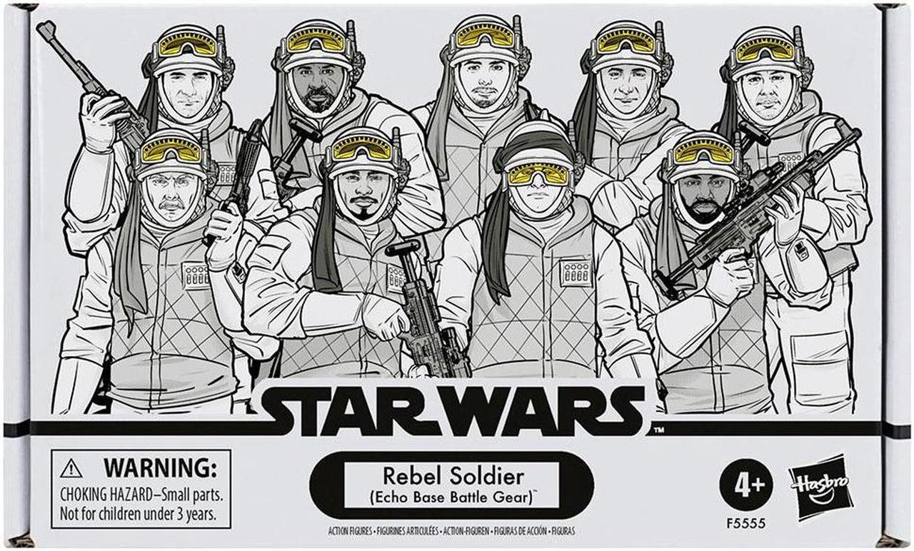 Alt view image 2 of 3 - Hasbro 3.75 inch Star Wars The Vintage Collection Rebel Soldier Action Figures