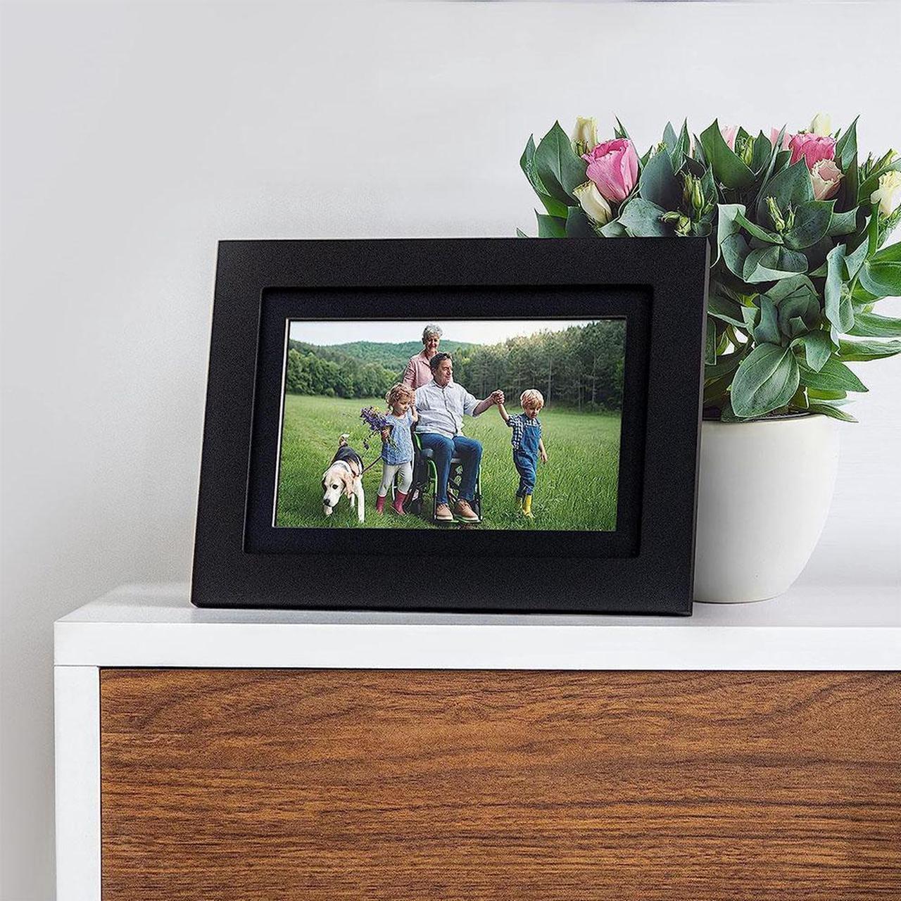 Alt view image 6 of 7 - Simply Smart Home 8 inch Photoshare WiFi Digital Picture Frame - Factory Refurbished - Black