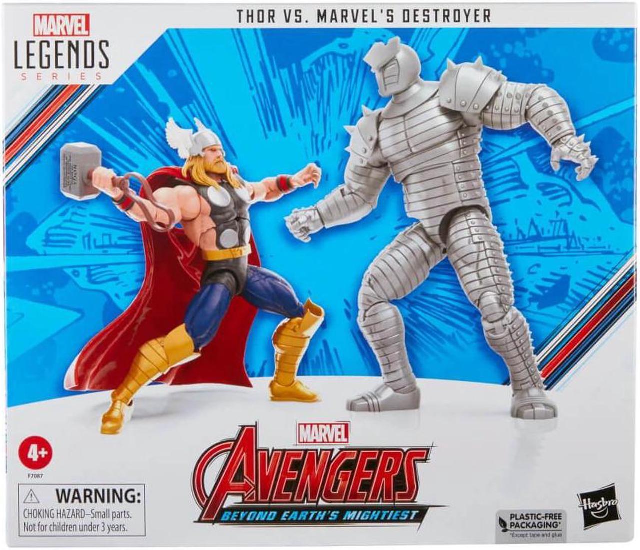 Alt view image 2 of 7 - Hasbro 6 inch Marvel Legends Series Thor vs. Marvels Destroyer Action Figures