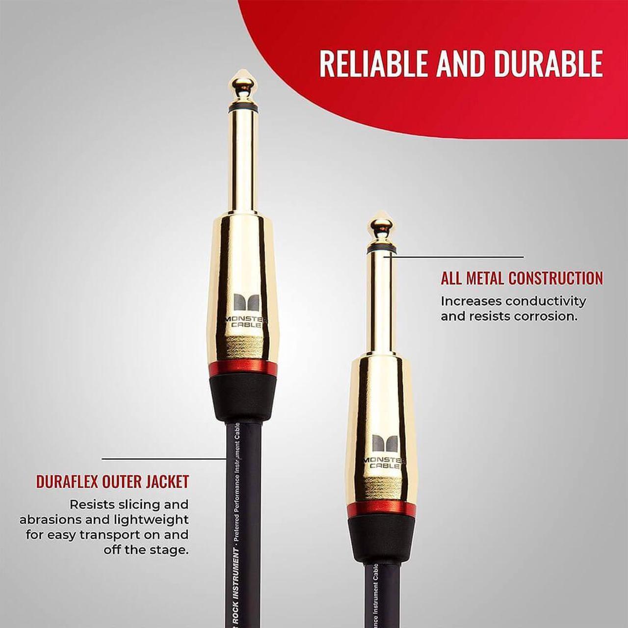 Alt view image 2 of 7 - Monster 6 Ft Prolink Rock Instrument Cable - Straight to Straight