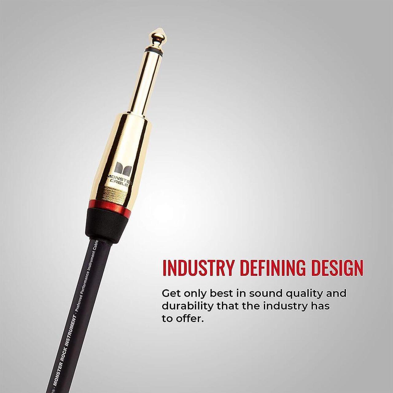Alt view image 4 of 7 - Monster 6 Ft Prolink Rock Instrument Cable - Straight to Straight