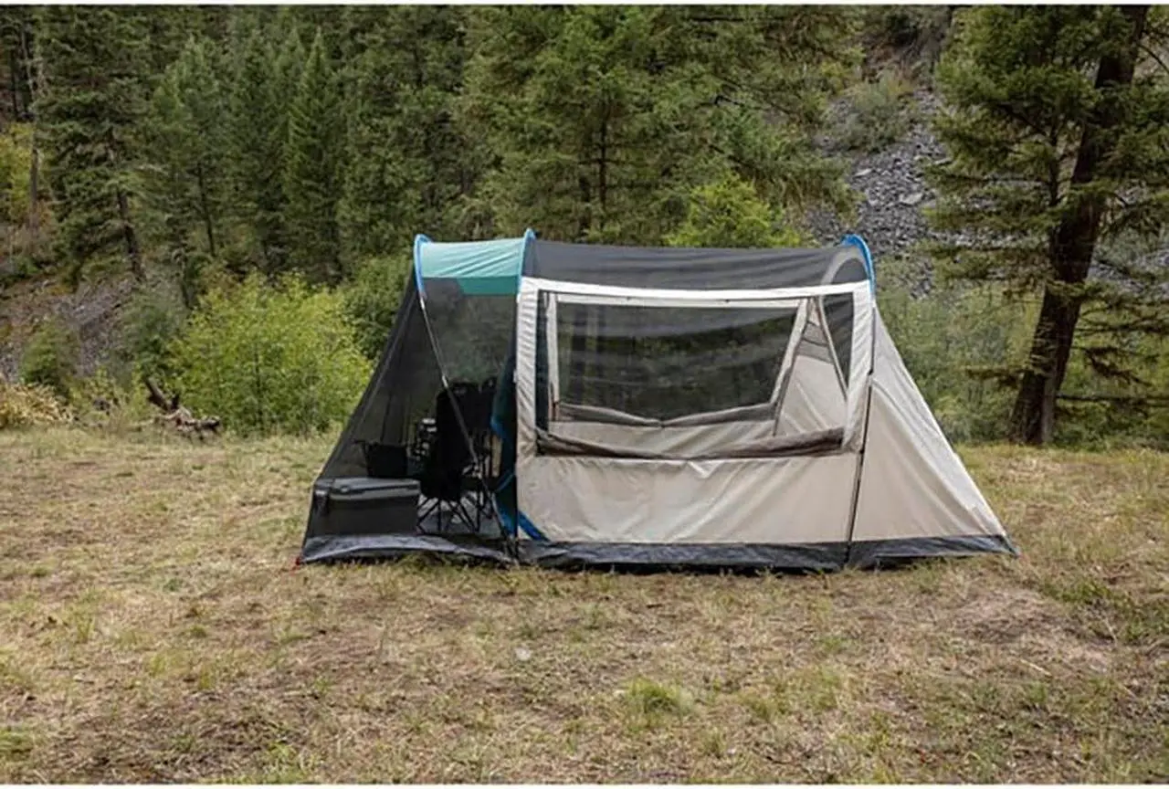 Alt view image 3 of 5 - Coleman 6-Person Cabin Tent with Screened Porch - Evergreen