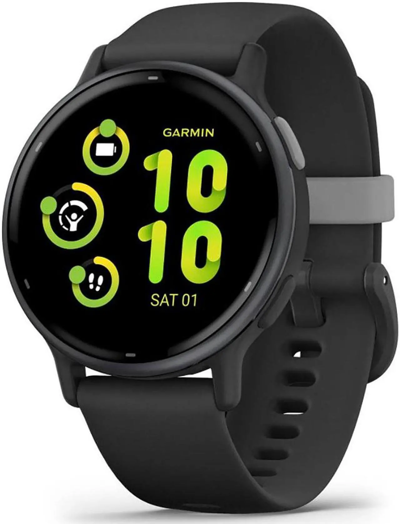 Main image of Garmin vivoactive 5 SPORTS & FITNESS Slate Aluminum Bezel with Black Case and Silicone Band Smartwatch 010-02862-10 - Slate