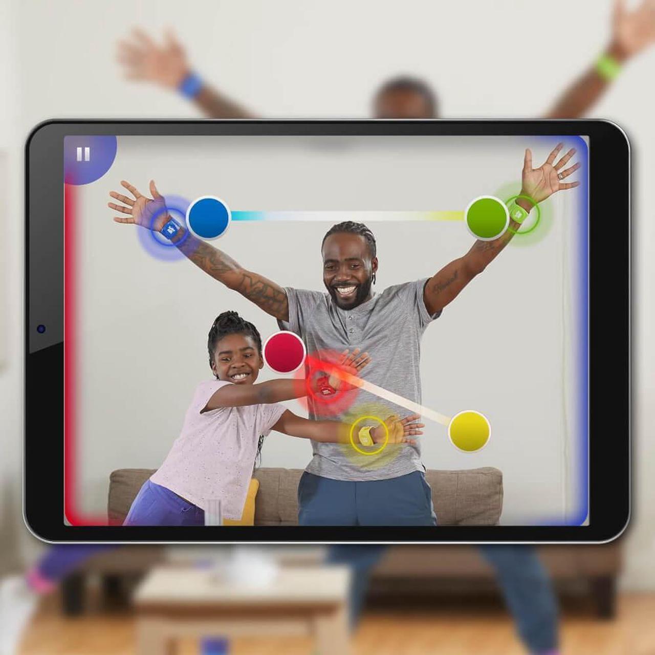 Alt view image 4 of 7 - Hasbro Twister Air Game the AR Twister App Play Game