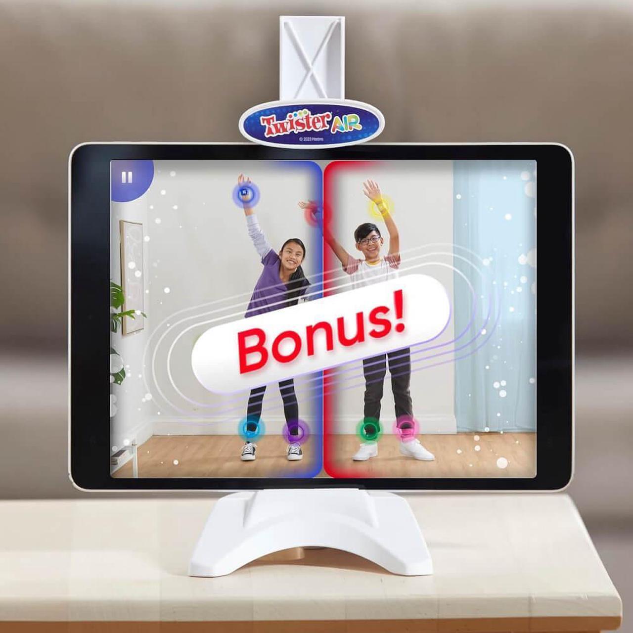 Alt view image 6 of 7 - Hasbro Twister Air Game the AR Twister App Play Game