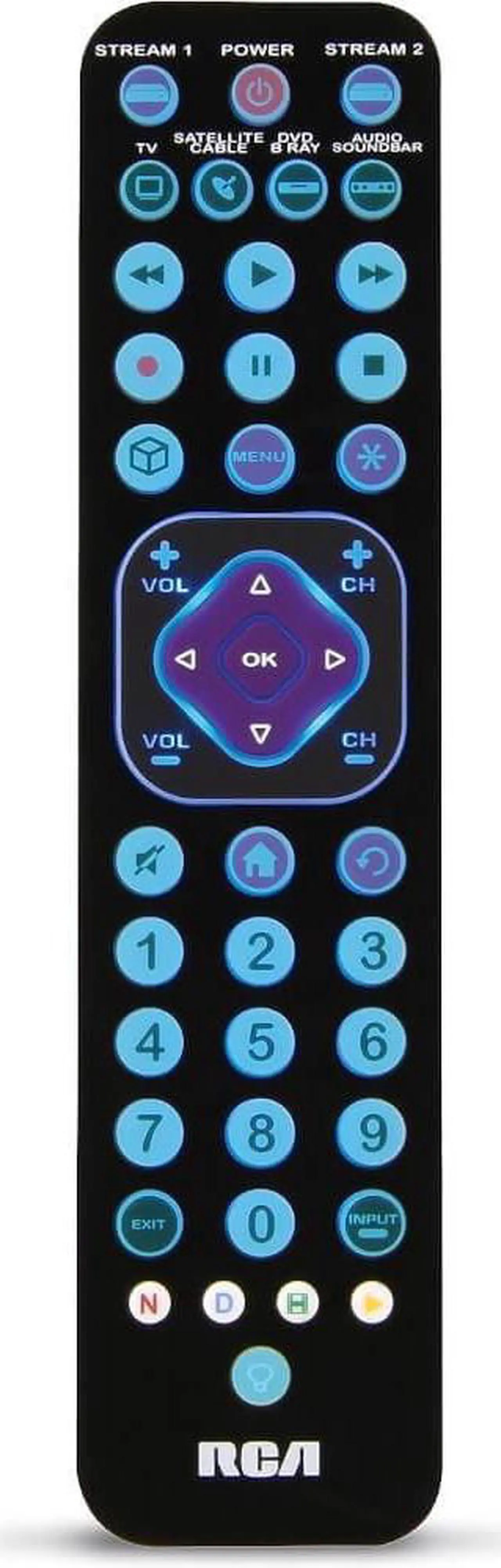 Alt view image 2 of 5 - RCA Universal Remote Control Rechargeable - Black