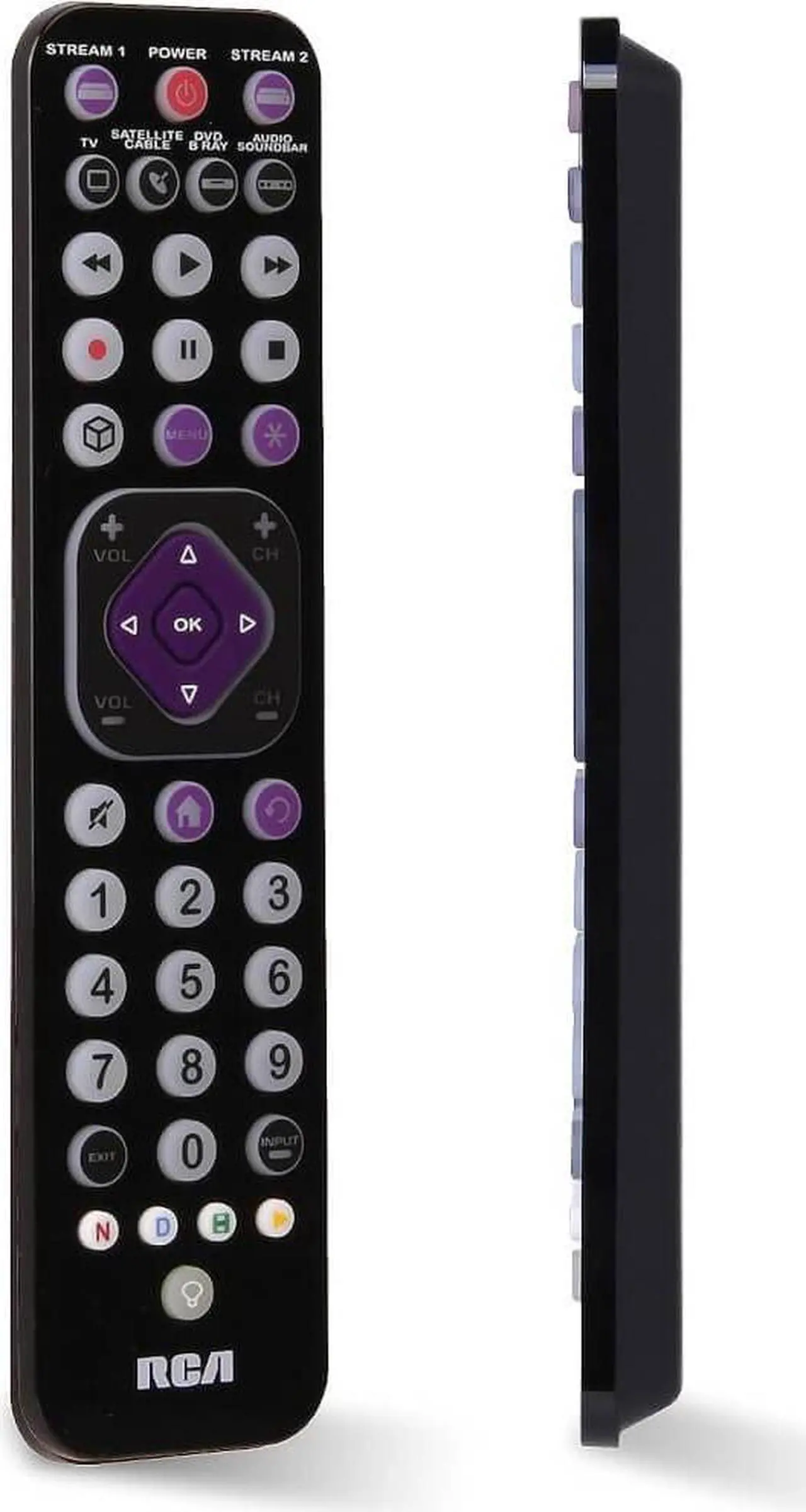 Main image of RCA Universal Remote Control Rechargeable - Black