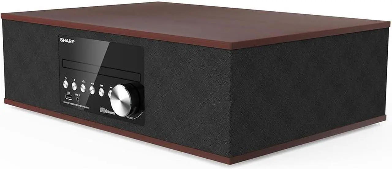 Alt view image 2 of 2 - Sharp Vintage Style Wireless Bluetooth Speaker System