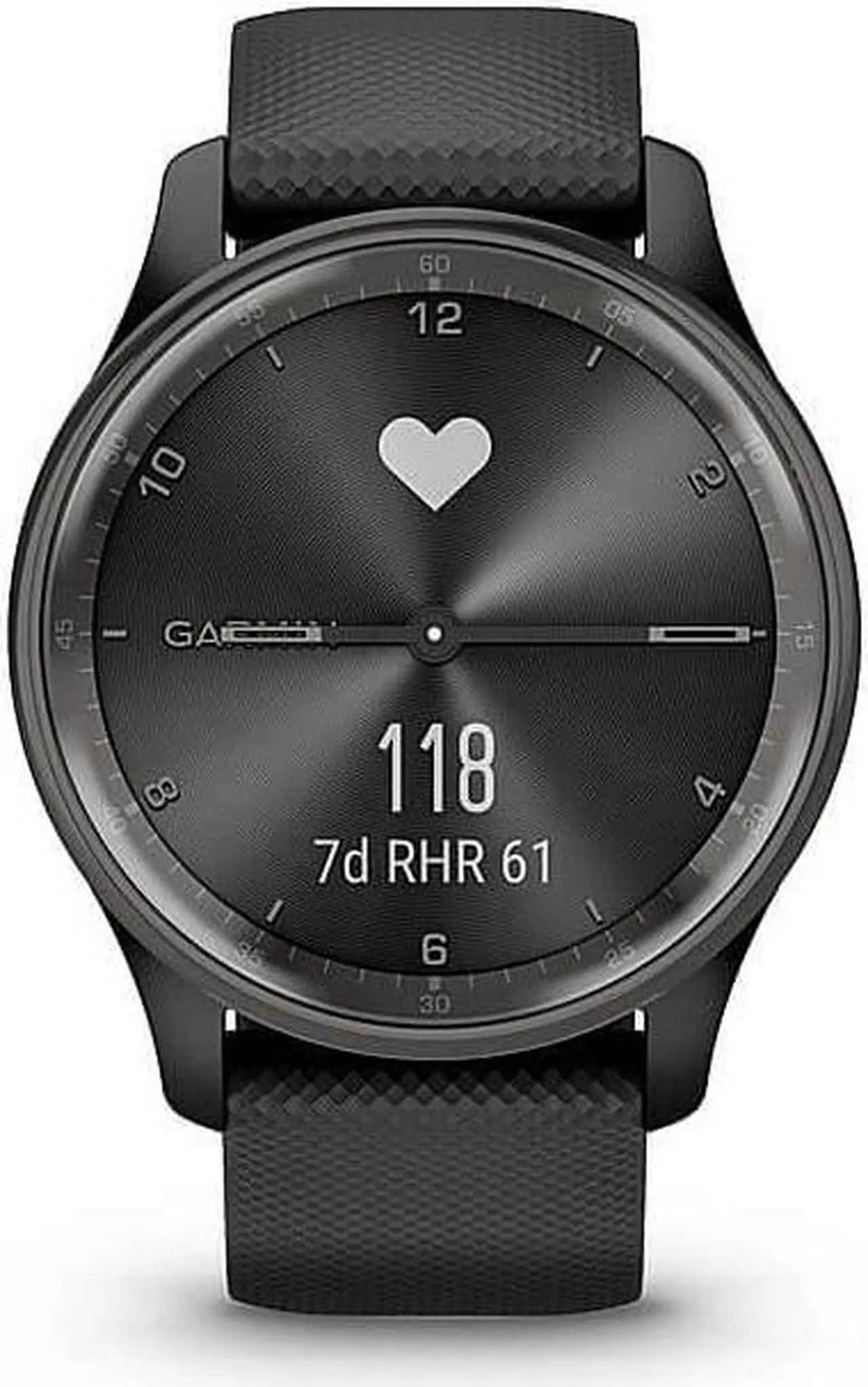 Alt view image 6 of 7 - Garmin Vivomove Trend Hybrid Smartwatch (Slate Stainless Steel Bezel)