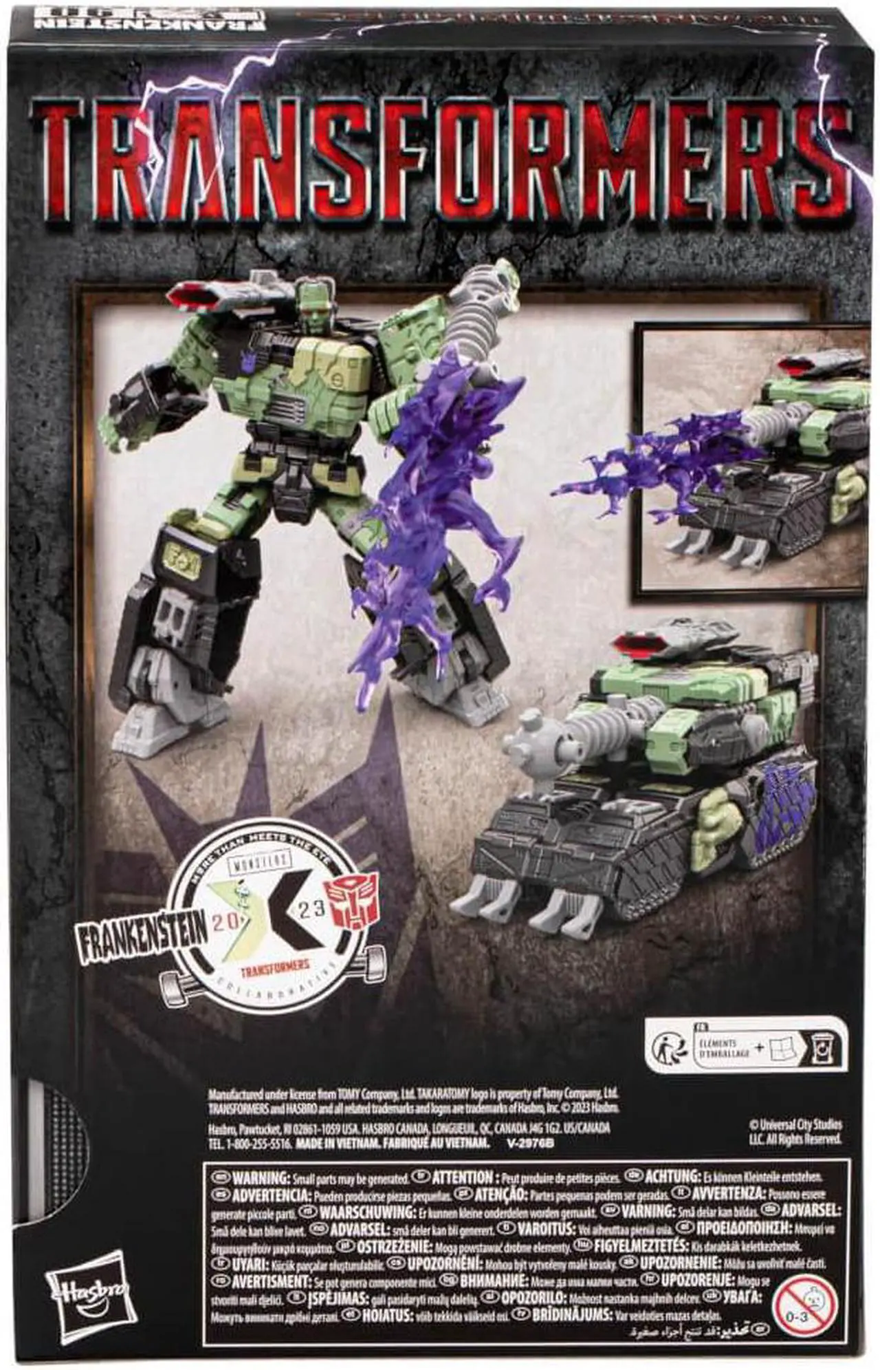Alt view image 5 of 5 - Hasbro Transformers Collaborative Universal Monsters Frankenstein x Transformers Frankentron