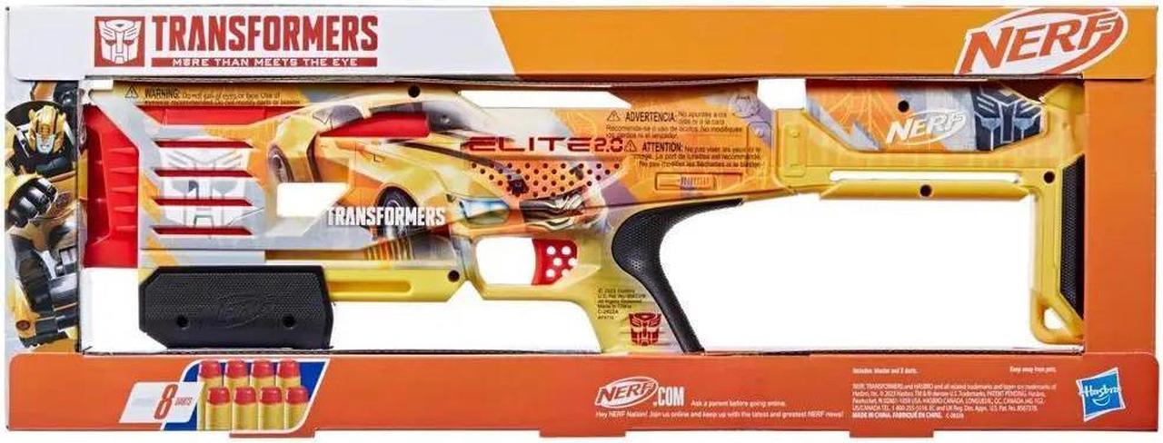 Alt view image 3 of 3 - Hasbro F9719 Nerf Transformers Bumblebee Dart Blaster