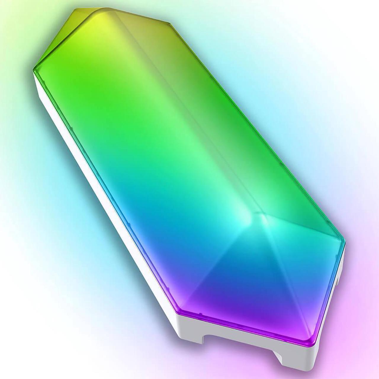 Alt view image 4 of 5 - Monster MLB71039RGB Digit Add-On Pack  Smart Modular 3D LED Art Panels