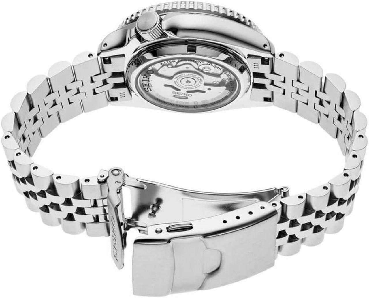 Alt view image 3 of 3 - Seiko SSK021 5 Sports Automatic GMT Watch - Stainless Steel/Gray Dial and Gold Accents