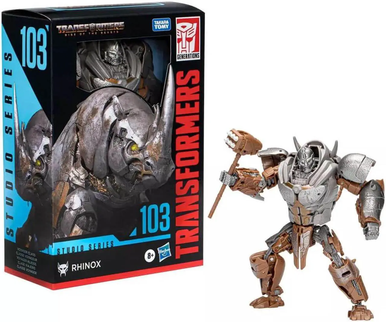 Alt view image 3 of 5 - Hasbro F7245 6.5 inch Transformers Rise of the Beasts Rhinox Studio Series 103 Action Figure