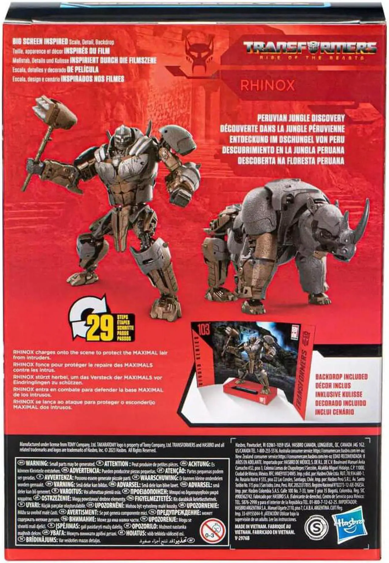 Alt view image 5 of 5 - Hasbro F7245 6.5 inch Transformers Rise of the Beasts Rhinox Studio Series 103 Action Figure