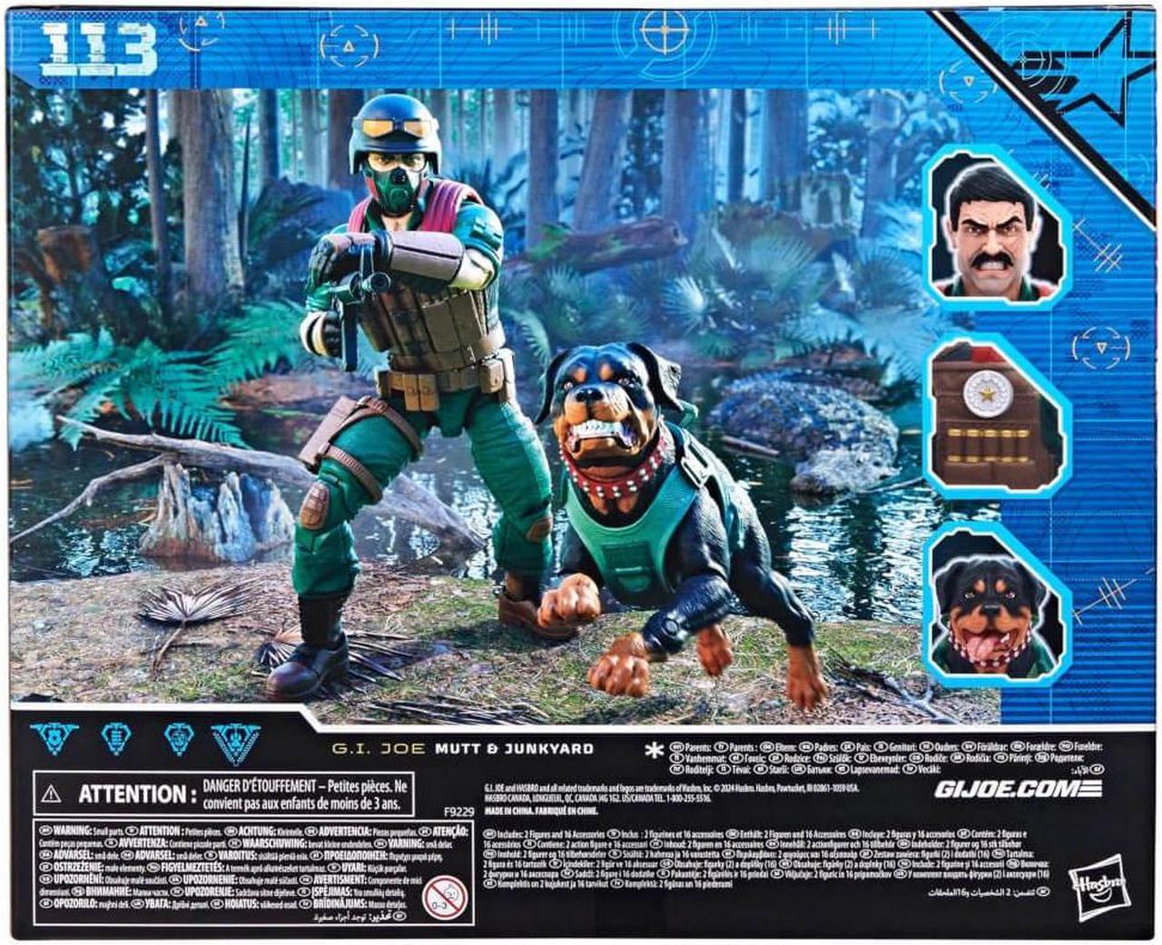 Alt view image 7 of 7 - Hasbro F9229 6 inch G.I. Joe Classified Series #113, Mutt & Junkyard Action Figure