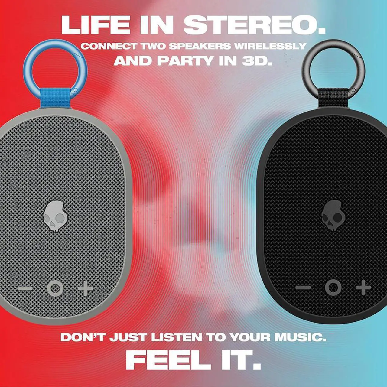 Alt view image 5 of 5 - Skullcandy Kilo Wireless Bluetooth Mini Speaker - Grey