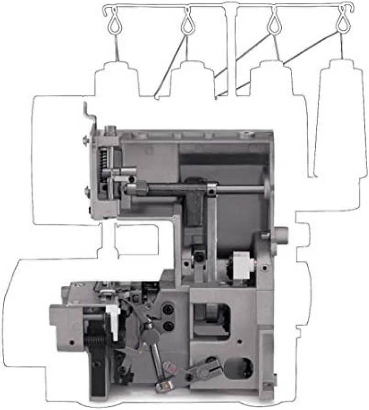 Alt view image 3 of 3 - Singer X5004HDFR X5004-HD Heavy Duty OverLock Serger Machine - Factory Refurbished