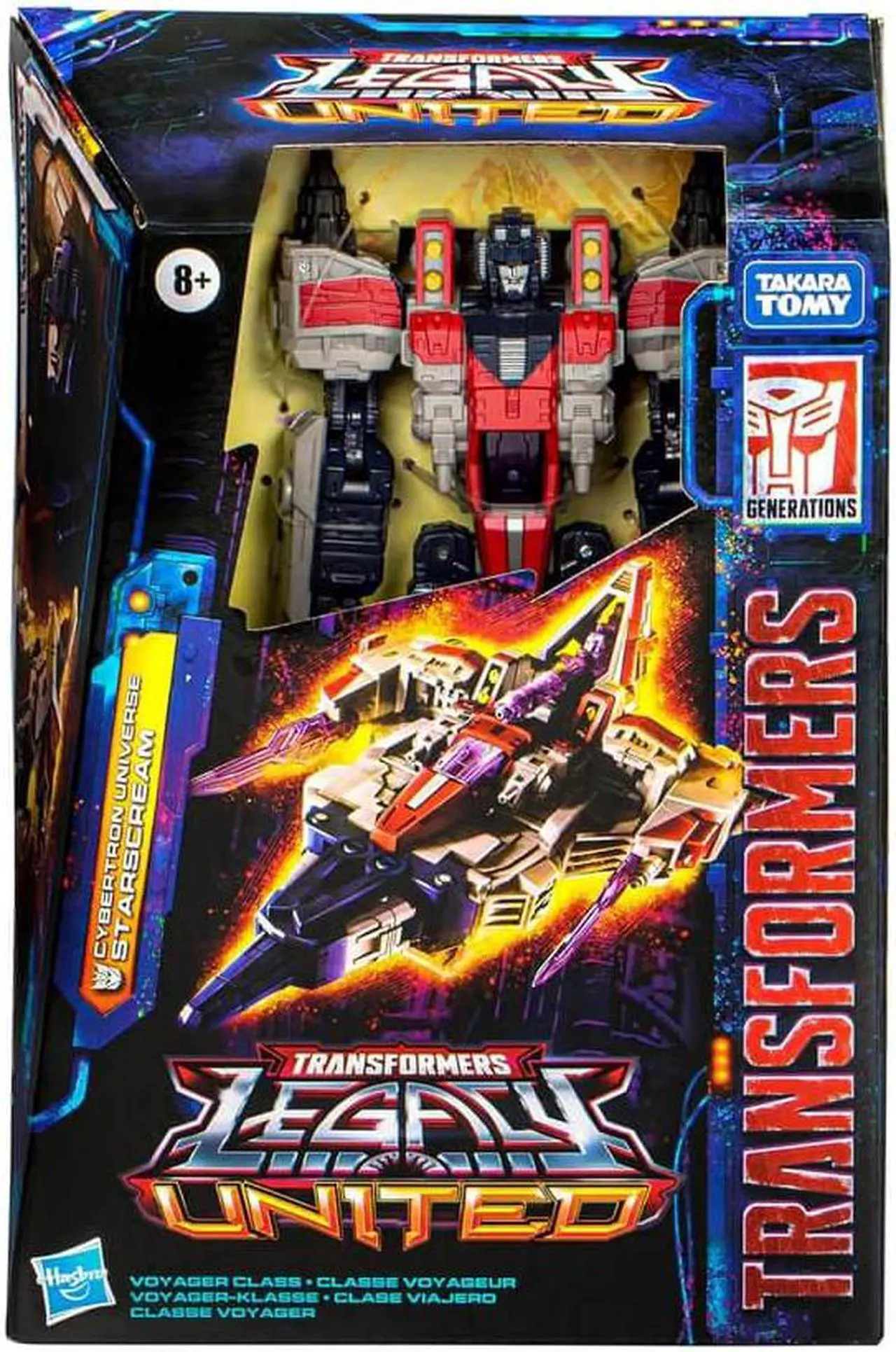 Main image of Hasbro F8543 7 inch Transformers Legacy United Voyager Class Cybertron Universe Starscream Action Figure