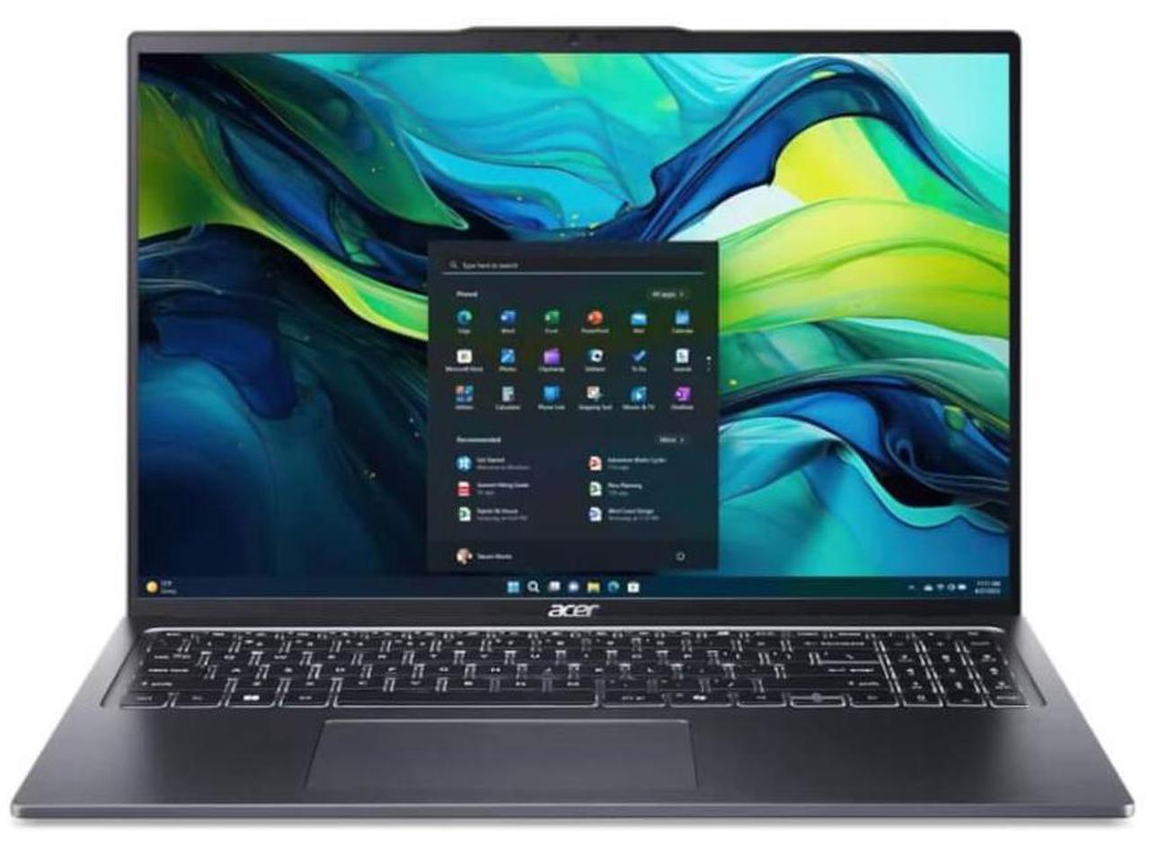 Alt view image 2 of 7 - Acer 16 inch Swift Go Laptop - Intel Ultra 7 125H - 16GB/512GB - Steel Gray