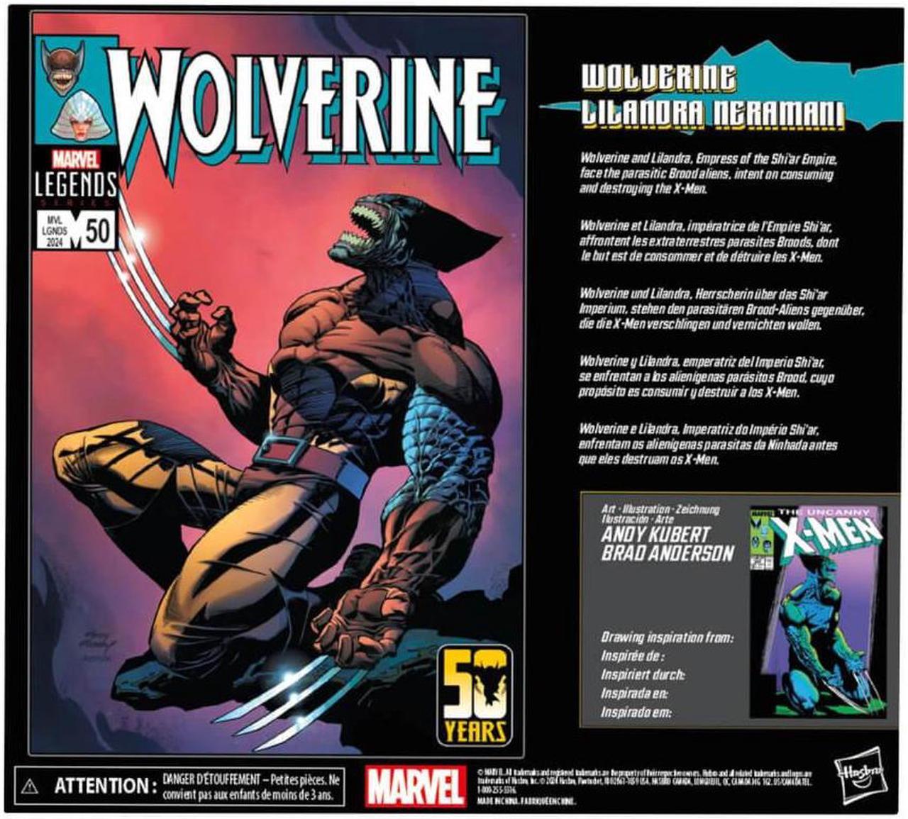 Alt view image 7 of 7 - Hasbro F9034 6 inch Marvel Legends Series Wolverine and Lilandra Neramani Action Figures