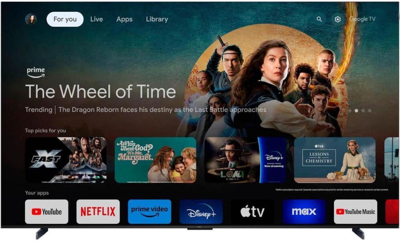 Alt view image 3 of 6 - TCL 98Q651G 98 inch Q6 Q-Class QLED 4K UHD HDR Smart Google TV