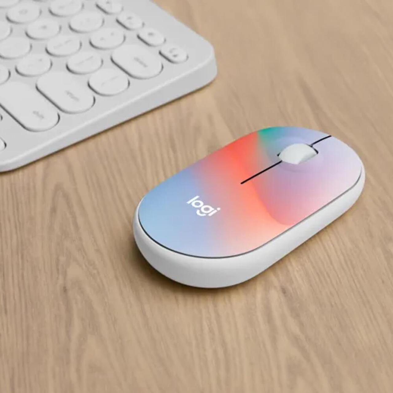 Alt view image 6 of 6 - Logitech M340 Wireless Mouse With Limited Edition Prints, USB Receiver, Silent Clicks, Portable for Laptop, PC, Windows, Chrome, Surface - Sheer Dream