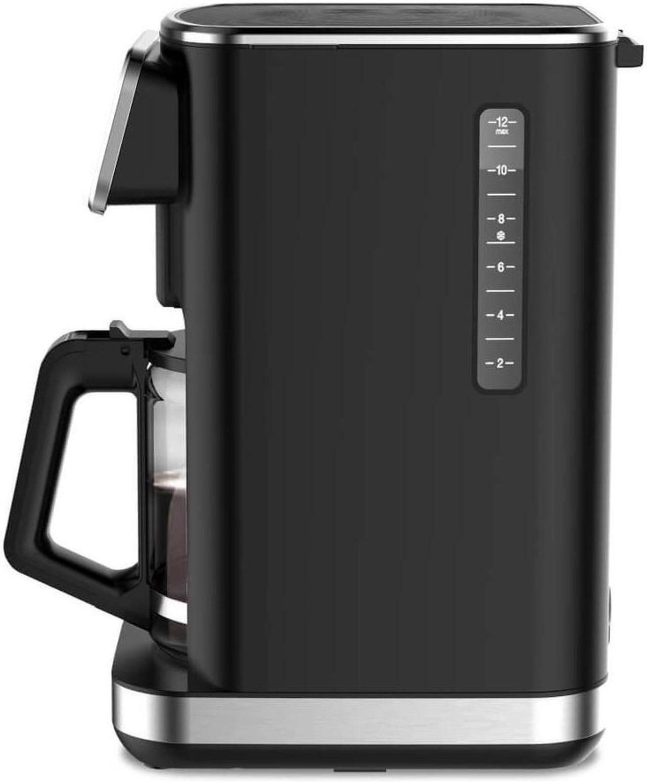 Alt view image 5 of 7 - Capresso 49601 12-Cup Touchscreen Coffee Maker with Glass Carafe - Black
