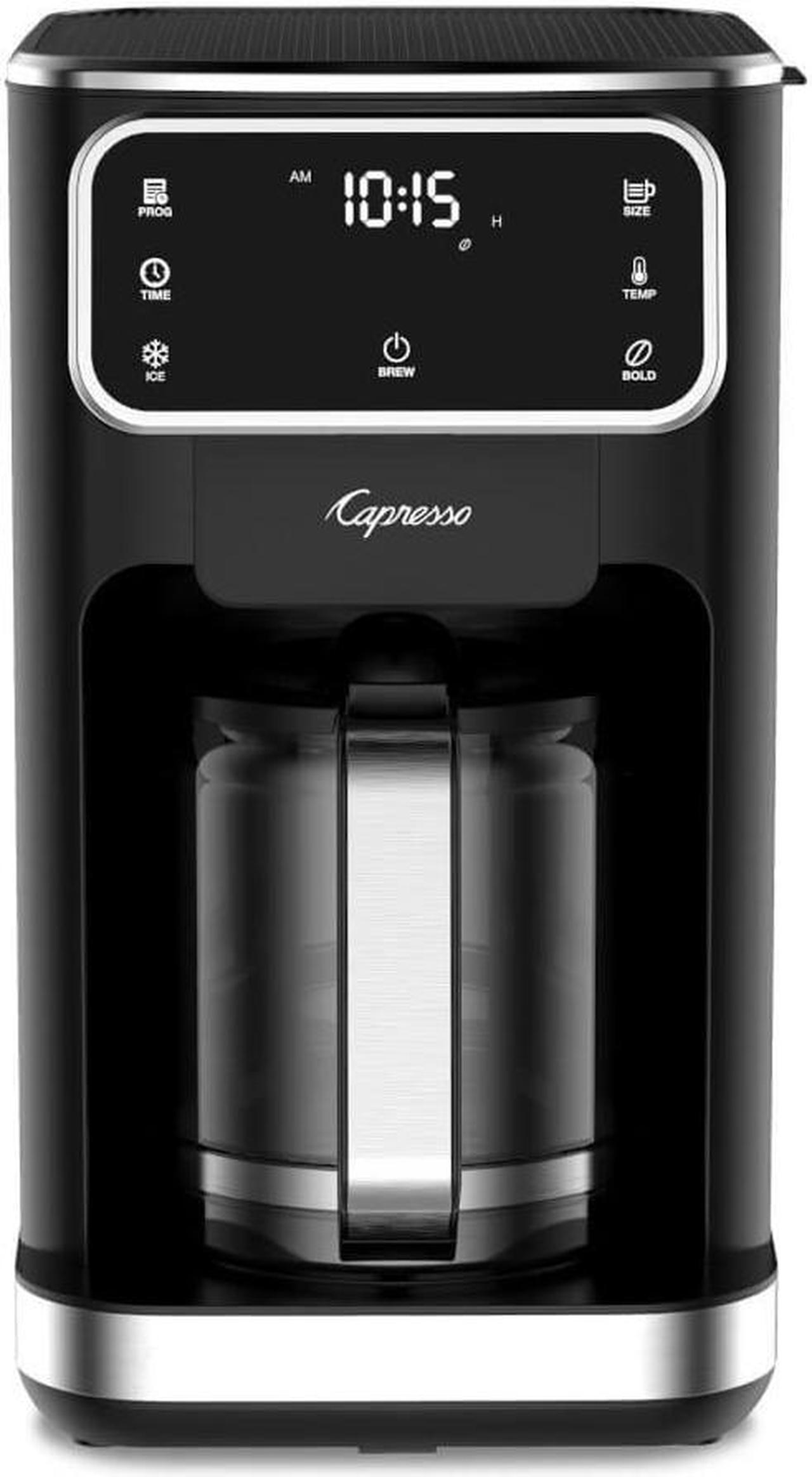 Main image of Capresso 49601 12-Cup Touchscreen Coffee Maker with Glass Carafe - Black