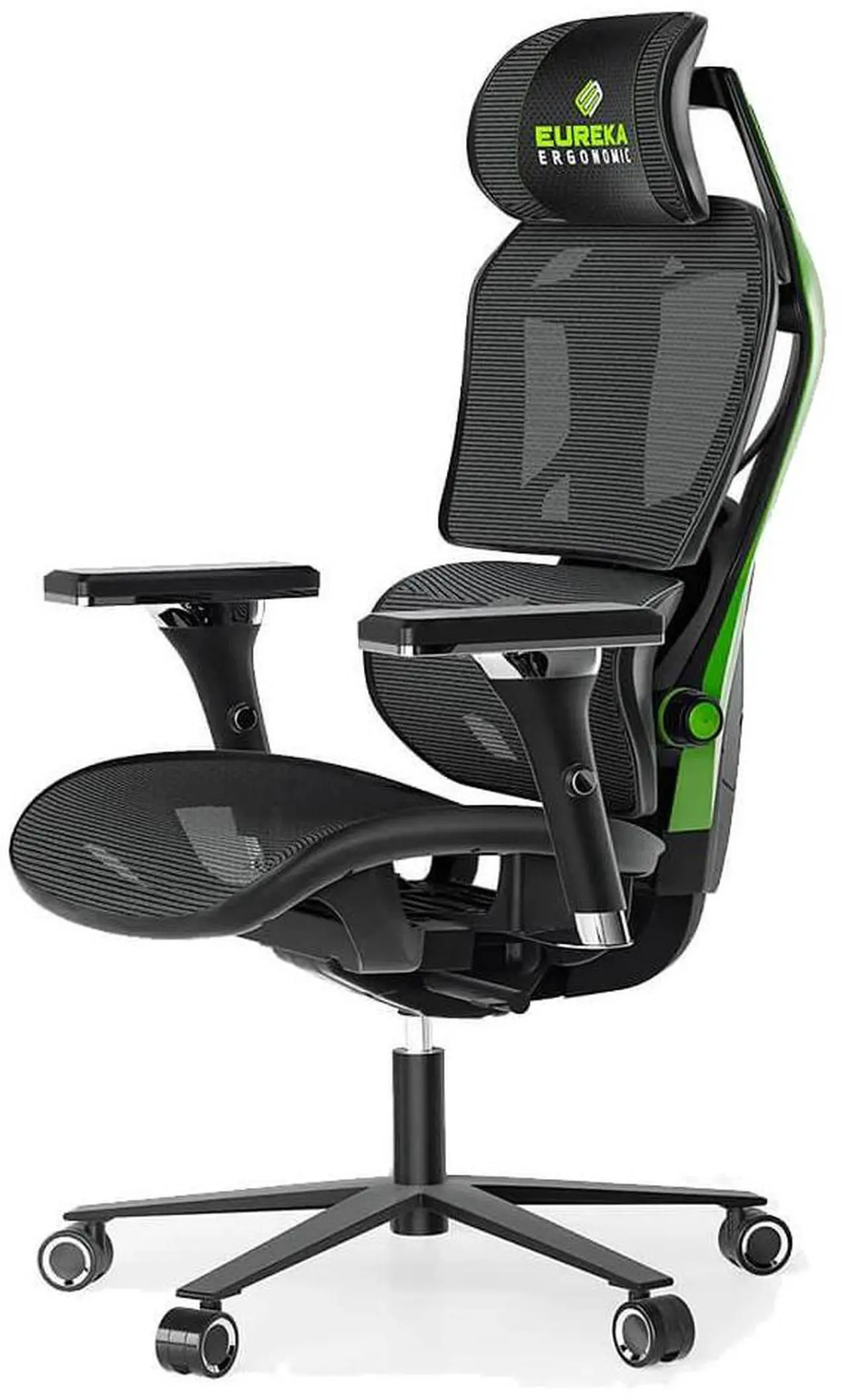 Main image of Eureka Ergonomic ERKGC05G Typhon Hybrid Ergonomic Gaming Chair - Green