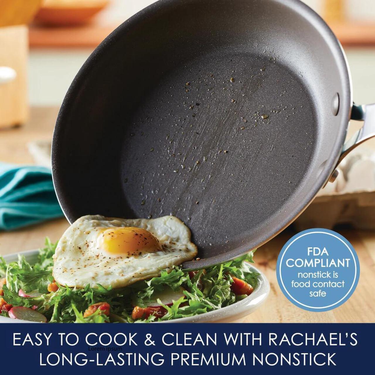 Alt view image 4 of 6 - Rachael Ray 14795 11-Piece Nonstick Cookware Set - Orange