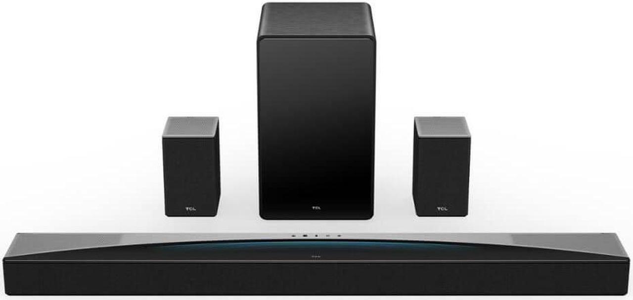 Main image of TCL Q85H Q Class 7.1.4 Channel Sound Bar with Wireless Subwoofer and Surround Speakers - Black