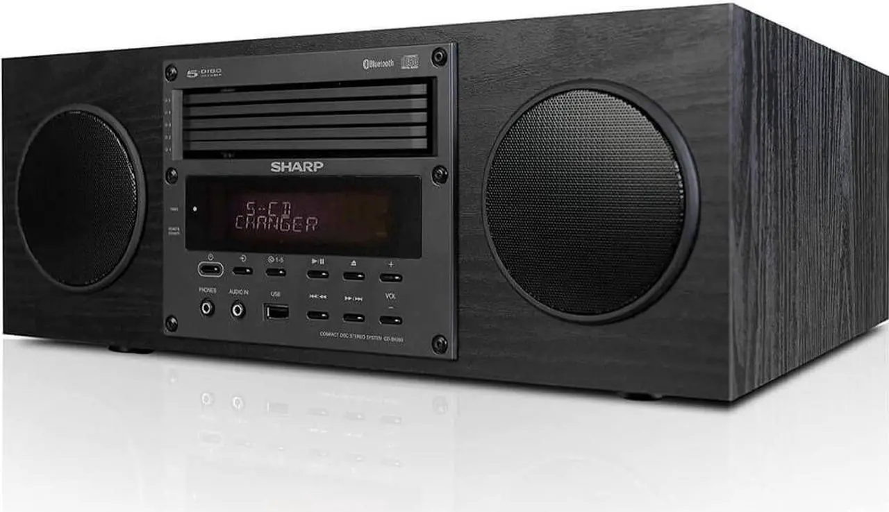 Alt view image 3 of 4 - Sharp CDBH350 Micro Audio Component Stereo System with 5 CD Changer