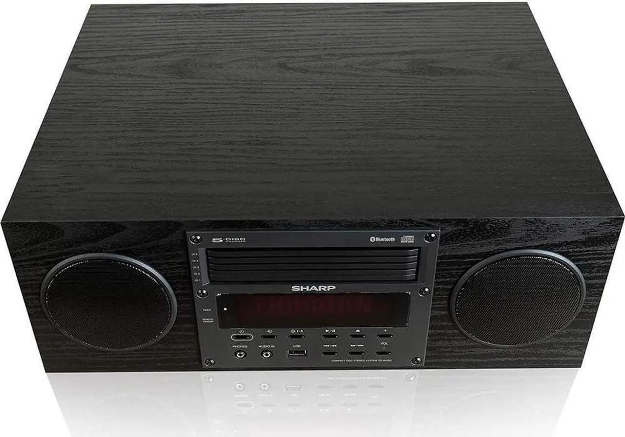 Alt view image 4 of 4 - Sharp CDBH350 Micro Audio Component Stereo System with 5 CD Changer